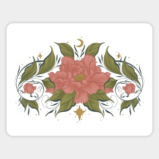 Chrysanthemum Botanical Whimsigoth Design Magnet